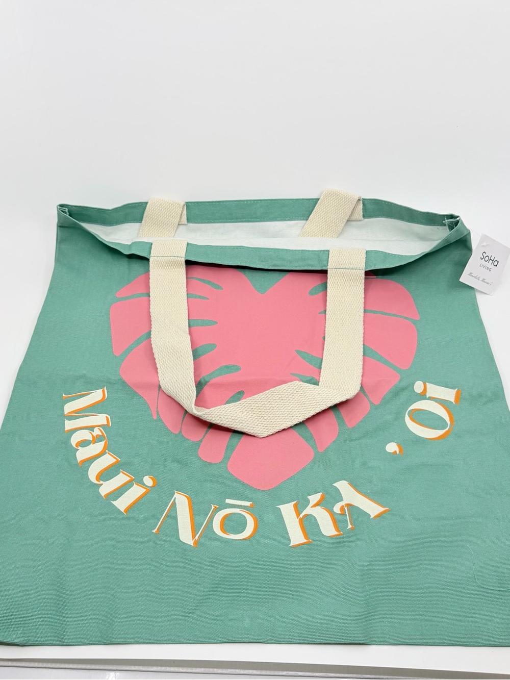 SoHa Living Hawaii Monstera Tote Bag NWT Large Beach Bag